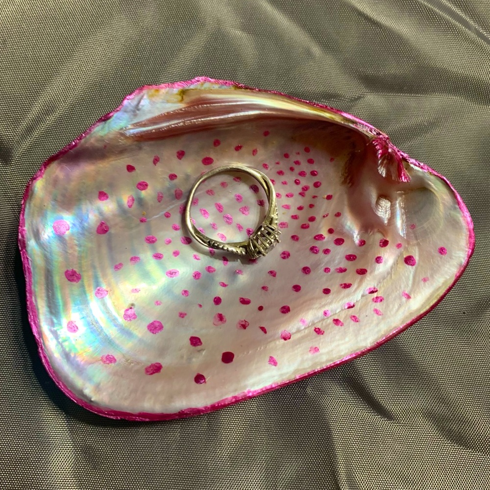 Seashell trinket dish